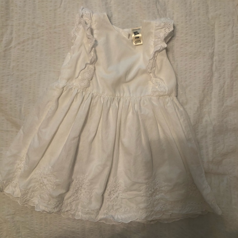Oshkosh White Eyelet dress - 24M